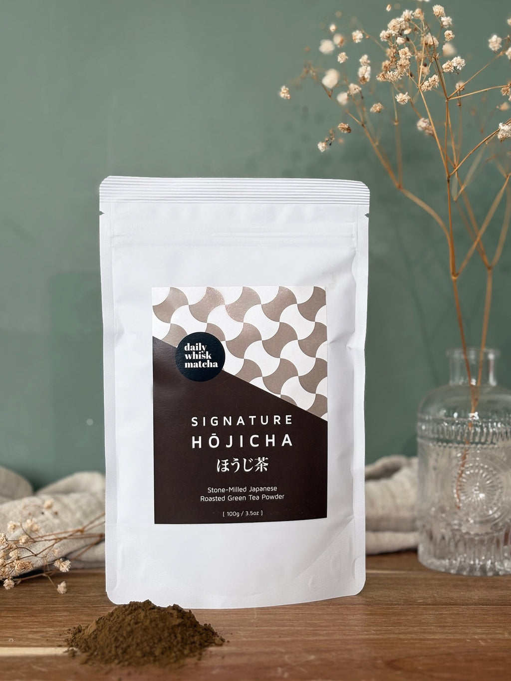 DWM Signature Hōjicha Packet – Daily Whisk Matcha